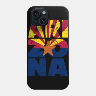 Vintage Arizona flag with star USA Phone Case