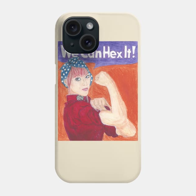 Rowena the Riveter Phone Case by Seralina