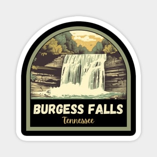 burgess falls state park vintage hiking nature adventure outdoors Magnet