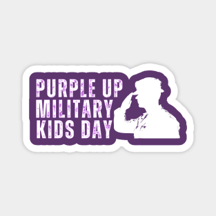 PURPLE UP MILITARY KIDS DAY Magnet