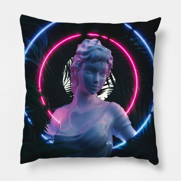 Neon Queen Pillow by devansh