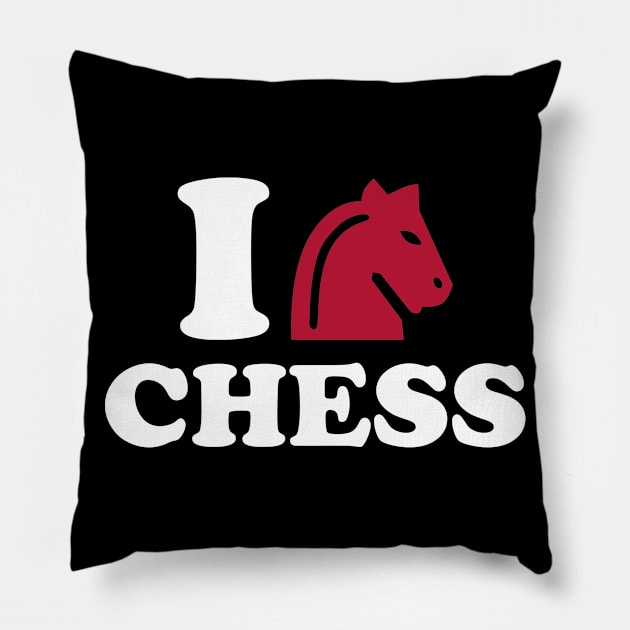 I love chess Pillow by Designzz