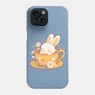 Cute Bunny in Chamomile Tea Cup. Camomile Tea Lover. Phone Case