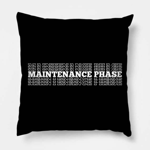 Maintenance Phase Text design Pillow by DesginsDone