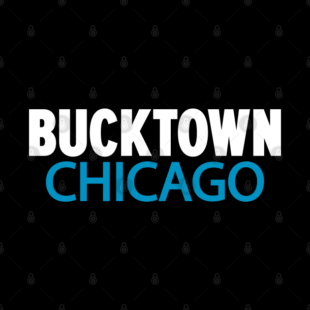 Bucktown Chicago Minimal Logo Design - Chicago Neighborhood Series by Boogosh