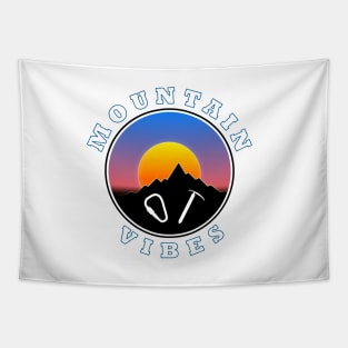 Mountain Vibes - Sun - Slogan Design Tapestry