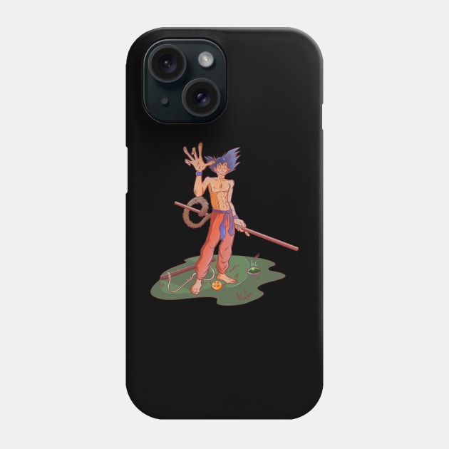 Dragon ball son goku Phone Case by Makko illustrations