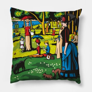 A Sunday Afternoon on the Island of La Grande Jatte Pillow