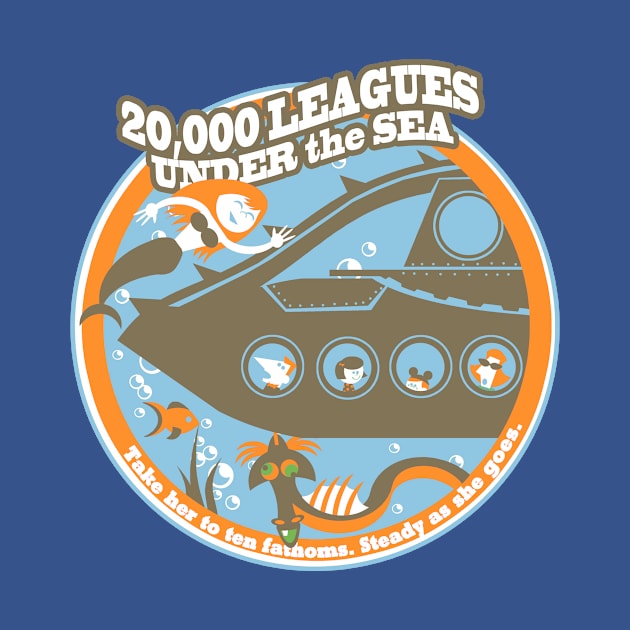 20,000 Leagues Under the Sea (brown, orange, blue) by brodiehbrockie