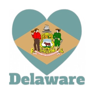 Delaware Heart Flag T-Shirt
