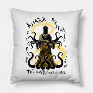 Hastur The King in Yellow: Embrace the Madness with Our Exclusive Print Design! Pillow