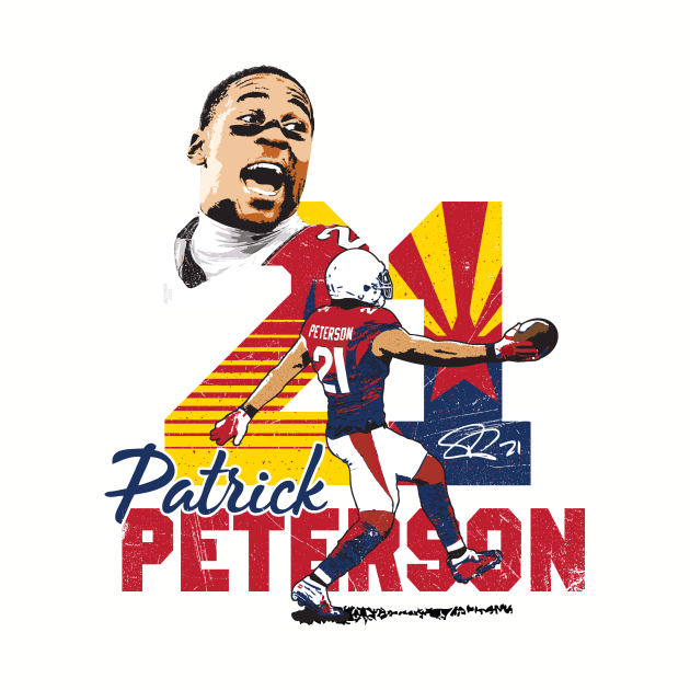 Arizona Cardinals Peterson Tee T-Shirt by goderslim