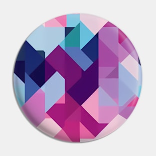 Abstract Geometric Pattern - pink purple scheme Pin