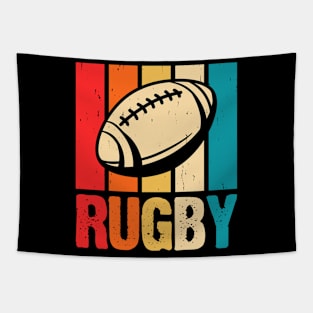 Rugby Sport For Rugby Player Team Coach Rugby Lover Distressed Tapestry