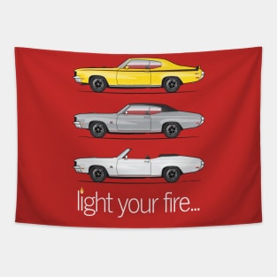 Light Your Fire Tapestry