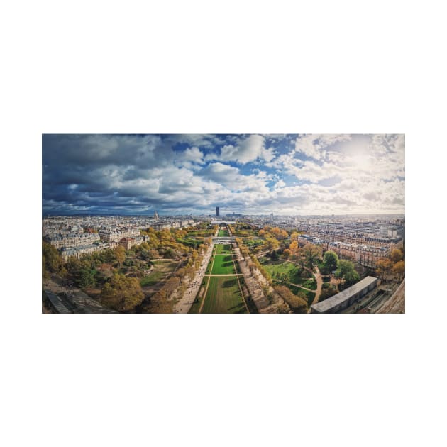 Panoramic view to the Paris city by psychoshadow