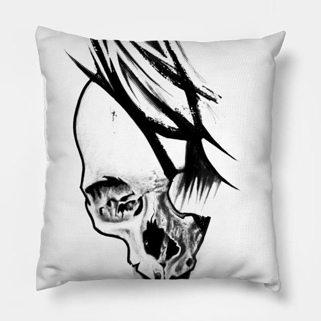 Skull Pillow by TattooShirts