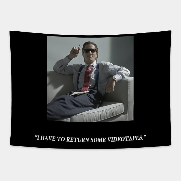 Patrick Bateman American Psycho 2 Tapestry by Visionary Canvas