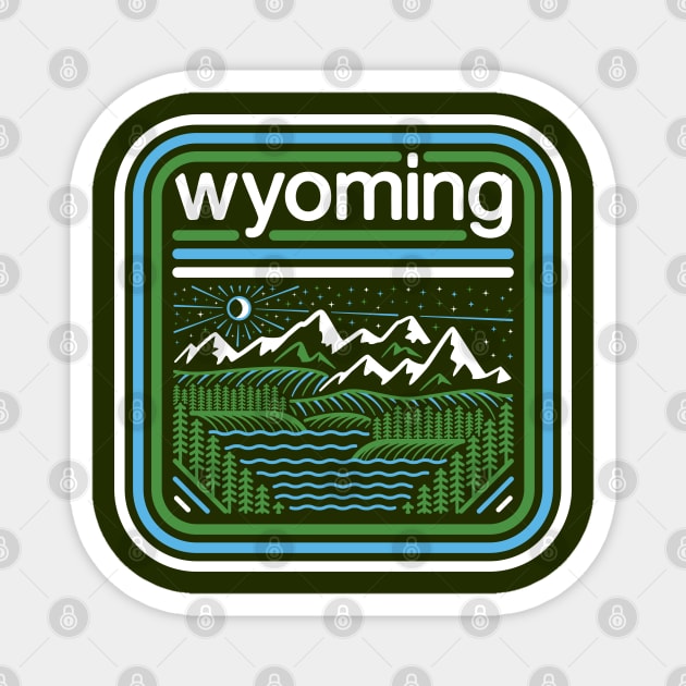 WYOMING - CG STATES #11/50 Magnet by Chris Gallen