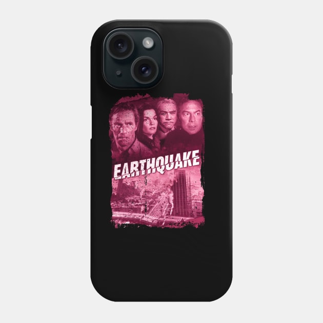 Charlton Heston A Hero in Earthquakes Phone Case by GodeleineBesnard