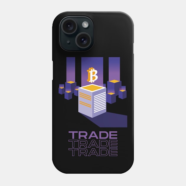 Trade Bitcoin Phone Case by CryptoHunter
