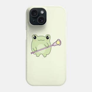 Kawaii Frog Loves Lacrosse Phone Case