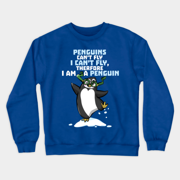 Funny Penguin Cartoon Quote Funny Penguin Lover Quotes Gift Bluza Dresowe Teepublic Pl