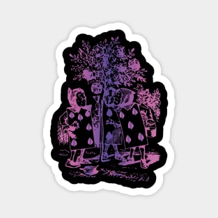 Alice in Wonderland (violet) Magnet