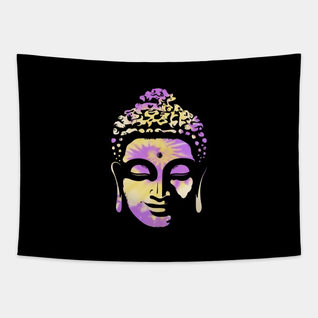 Buddha Face Tapestry by marieltoigo