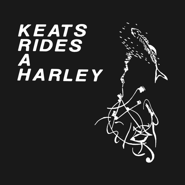 Keats Rides a  Harley classic punk comp by TeeFection