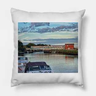 Reedham Swing Bridge Pillow