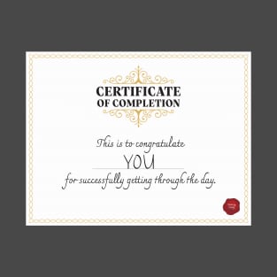 Certificate of Completion T-Shirt