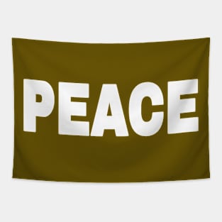 PEACE - White - Front Tapestry