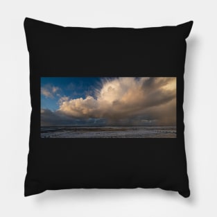 Clouds over Sheringham Town Pillow