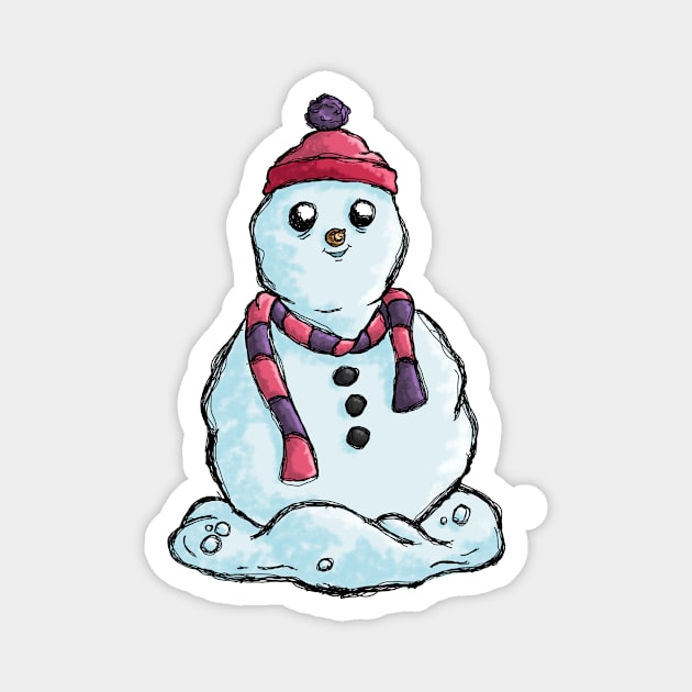 Snowman Magnet by MandrakeCC