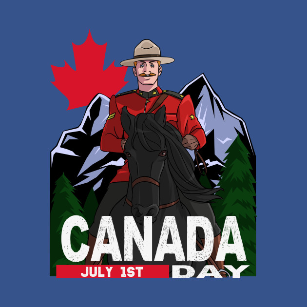 Disover Canada Day Mountie - Canada Day - T-Shirt