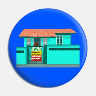 Old Caribbean Home Pin