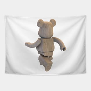 Wood Bearbrick T-shirt Tapestry