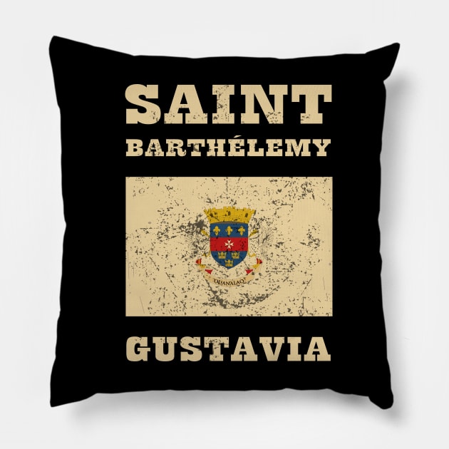 Flag of Saint Barthélemy Pillow by KewaleeTee