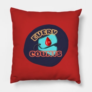 Do You Know your Blood Type?  …  O+  !!! Every drop counts! Pillow