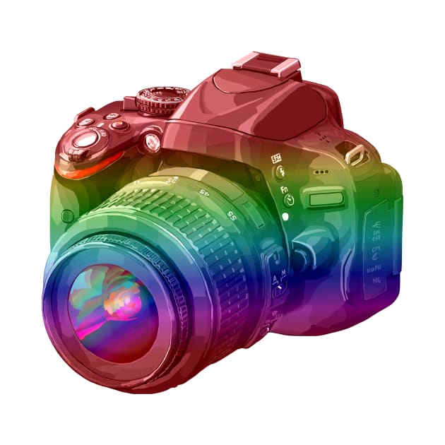 Rainbow Camera by Art by Deborah Camp