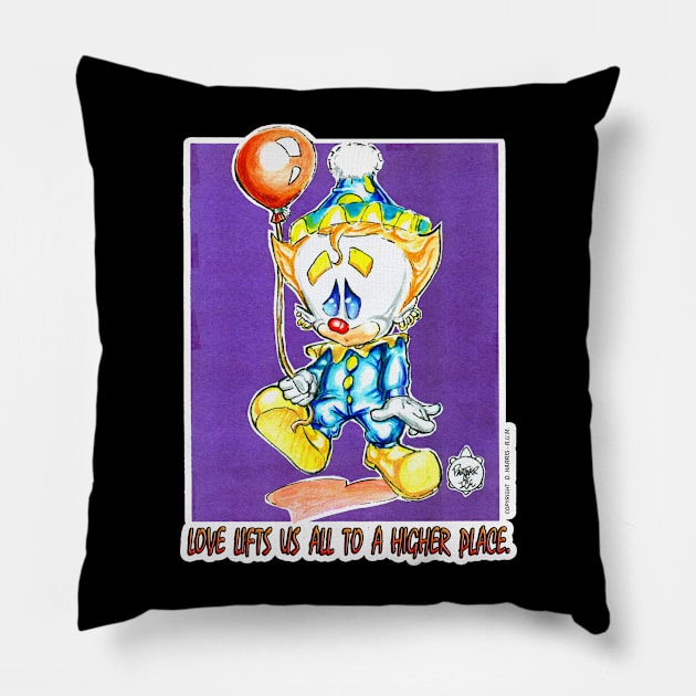 GOODHEARTS - CLOWN 1 Pillow by DHARRIS68