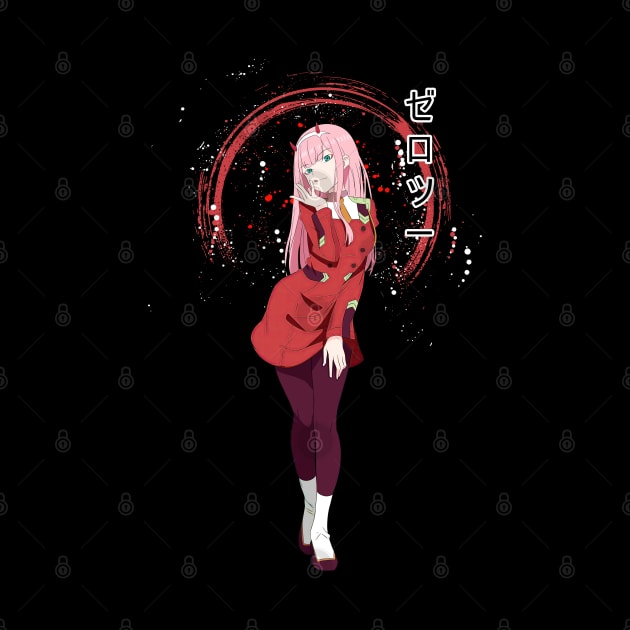 Classic Retro Zero Two Art Character by Doc Gibby