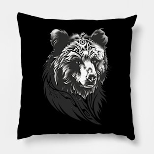 Grizzly Bear Movements Pillow