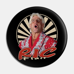 Vintage Circle Ric Flair Pin