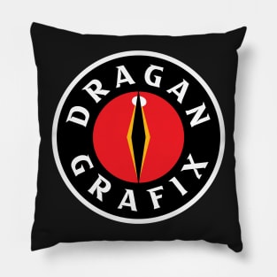 DRAGAN GRAFIX Online Marketing Dragon's Eye Logo Design Pillow