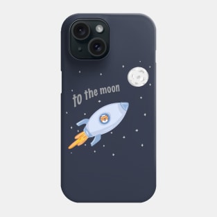 Crypto to the Moon Phone Case