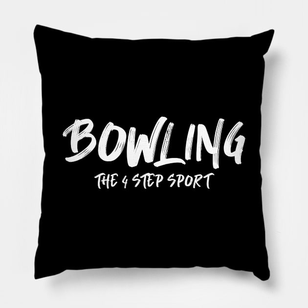 Bowling the 4 Step Sport Pillow by AnnoyingBowlerTees