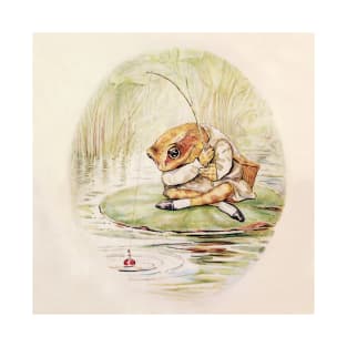 “Jeremy Fisher on a Lilypad” by Beatrix Potter T-Shirt