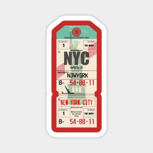 New York luggage tag Magnet